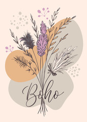 A vintage garden themed save the date with potted