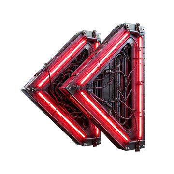 ELEMENTO 3D NEON METAL FUTURISTA 