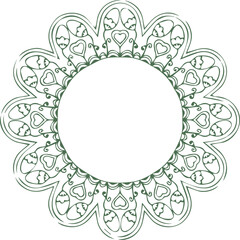 Beautiful Mandala Art and Vector Mandala Design Image.