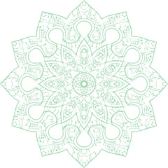 Beautiful flower art and mandala vector design