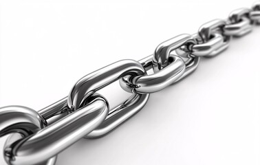 Obraz premium chain isolated on white