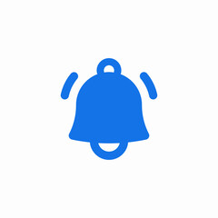 Obraz premium bell notification alert reminder icon vector sign