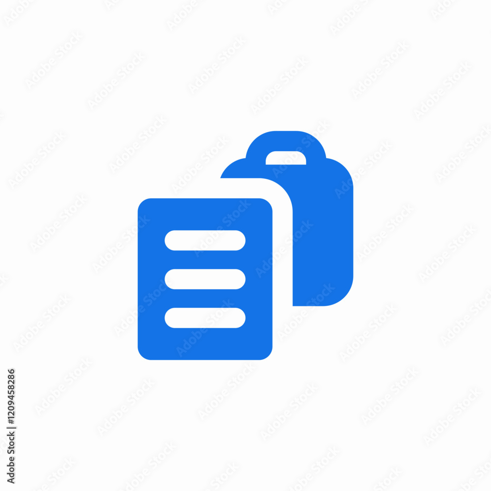 Poster document file paper text icon vector sign