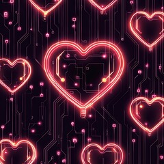 Valentine's Day background. Digital paper.