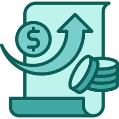 Capital Gains solid icon