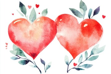 Watercolor dessert illustrations for romantic cards, invitations, labels, logos, and stationery, perfect for valentine's day, birthdays, weddings, mother's day, and children's celebrations
