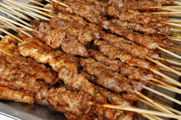 Group Grilled Chilli Mala Skewers.