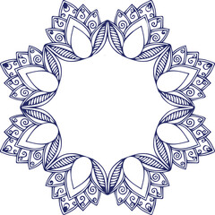Beautiful Mandala Art and Vector Mandala Design Image.