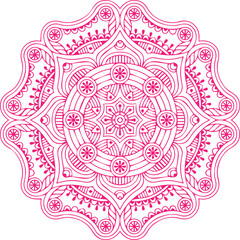 Beautiful Mandala Art and Vector Mandala Design Image.
