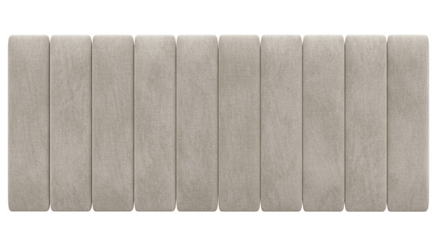White  headboard panel isolated on white backgorund
