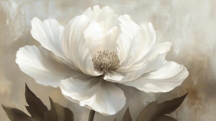 Big flower, quiet tone. Generative AI