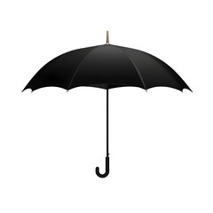 Fototapeta premium Classic black umbrella with a minimalist gradient highlight