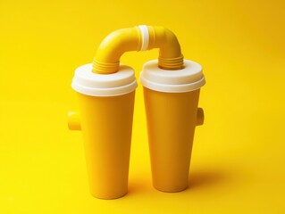 Witty visual pun combining everyday objects in a humorous and creative way, bright and lighthearted