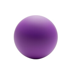 Obraz premium a purple matte toy ball with white reflections , isolated on white