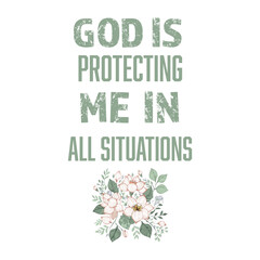 Fototapeta premium Christian Affirmation for print or use as poster, card, flyer or T Shirt