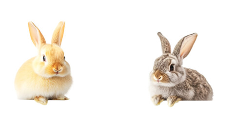 Obraz premium Easter Background with Christmas Sign on White