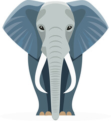 Fototapeta premium elephant cartoon isolated on white