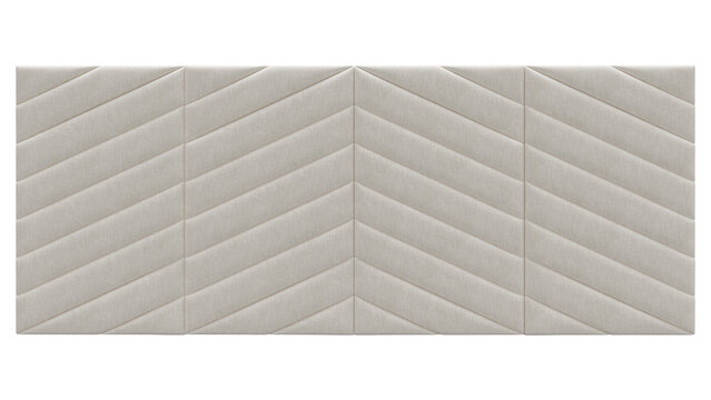 White  headboard panel isolated on white backgorund