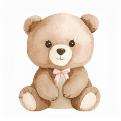 Watercolor Baby Bear Illustration.jpg vector illustration