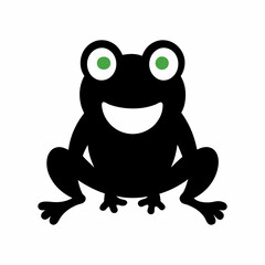 vector-silhouette-of-happy-days of-frog