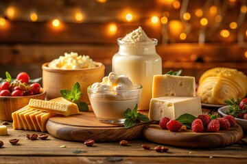 Savor luxurious dairy delights: gourmet textures captured in stunning food photography.