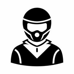 vector-silhouette of wears-a neckerchief helmet-(1)