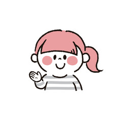 紹介する女の子