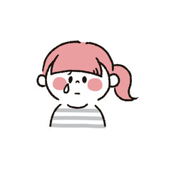 泣いている女の子