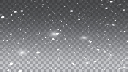 Isolated Falling Snow