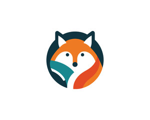 Fox Logo Design Vector Illustration.