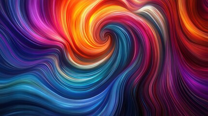 Abstract light trails creating colorful patterns, dynamic and mesmerizing digital art 