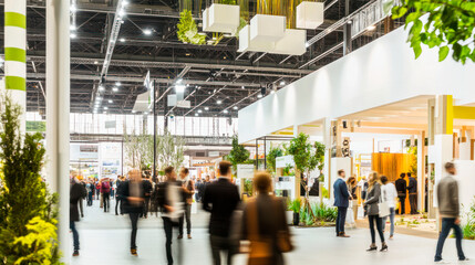 Sustainable trade show with green innovation focus