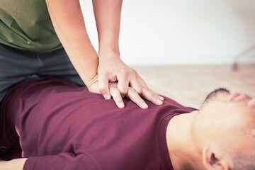 (CPR) First aid used to save a person who has stopped breathing or whose heart has temporarily stopped beating but still has a pulse. It is a life-saving first aid procedure in an emergency.