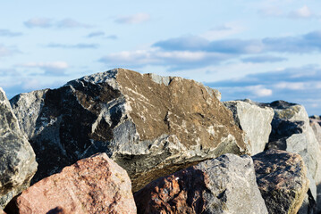 Broken Rock and stone background texture