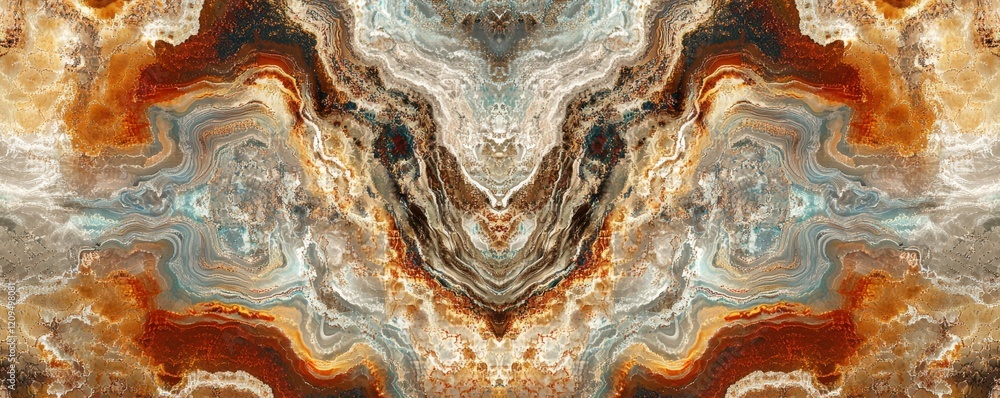 Poster a mesmerizing kaleidoscope pattern, its swirling colors and patterns creating a hypnotic effect.