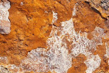 Natural surface of mountain nature with a red tint.