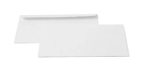 Envelopes isolated on white. Mockup for design