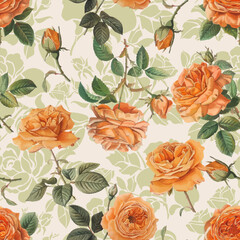 Lovely and Beautiful Spring Flowers Pattern for Fabric, Wallpaper, and More
