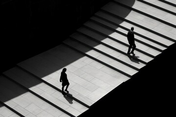 Photography business peoples walking architecture silhouette © Rawpixel.com