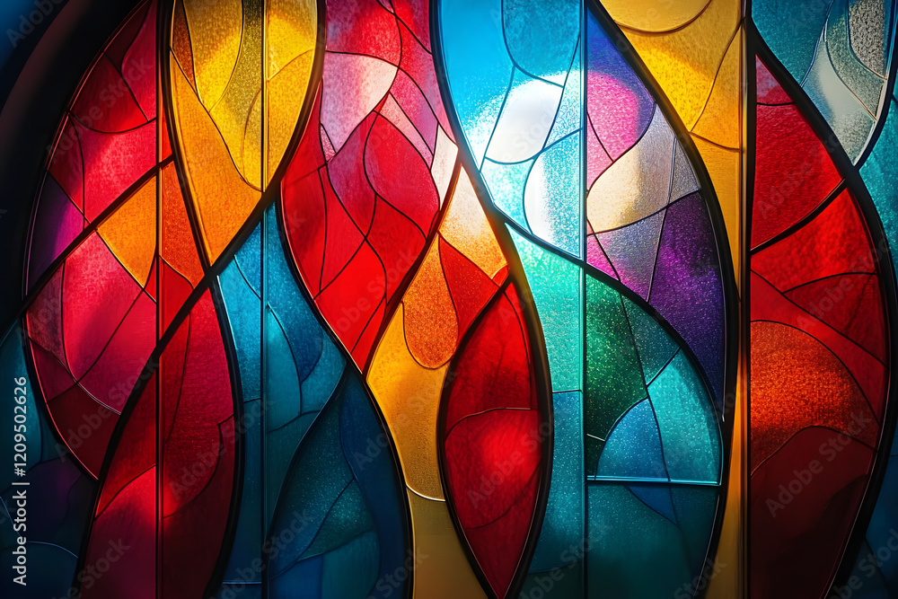Poster abstract background in colors and patterns for clergy appreciation month