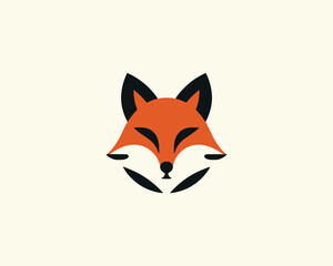 Obraz premium Fox Logo Design Vector Illustration.