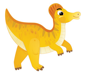 cartoon happy and funny colorful prehistoric dinosaur dino cerythosaurus isolated illustration for kids