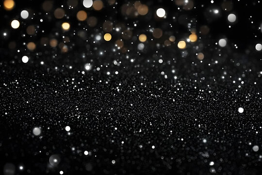 Black bokeh glitter background for special days like award shows or other glitter and glamour related events