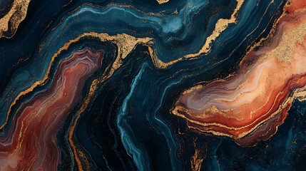 Obraz premium Abstract marble texture with gold accents