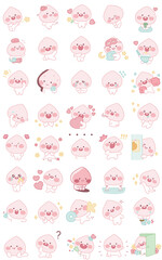 Peach emoji transparent background