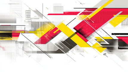 Abstract geometric shapes in vibrant colors