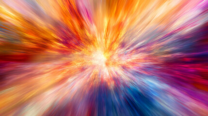 Vibrant color splash with dynamic motion effect