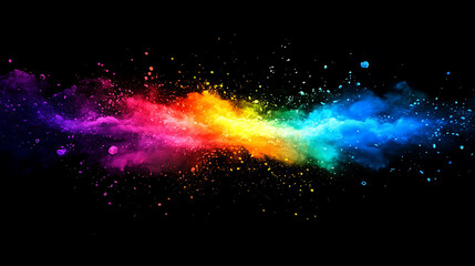 Fototapeta premium Vibrant color splash with dynamic motion effect