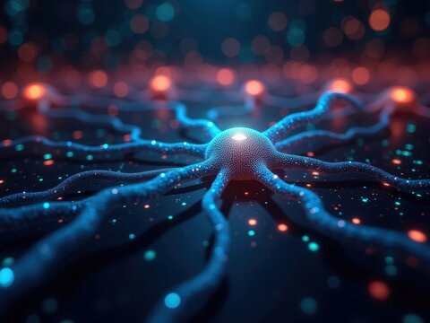 Exploring the landscape of neuromorphic computing through intricate neuron-like networks and glowing connections