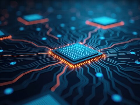 Exploration of neuromorphic computing with advanced circuits and interconnected networks of artificial intelligence nodes